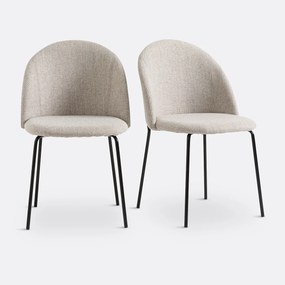 Set van 2 stoelen in mêlee stof, Nordie