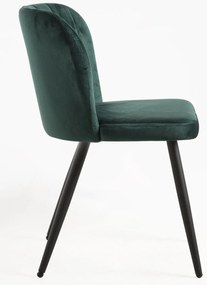 Pak 4 Fluwelen Luk Stoelen