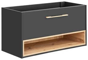 Comad Borneo Cosmos 825 FSC onderkast 100cm eiken/grijs