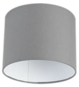 Lampenkap grijs 18/18/14 met witte binnenkant