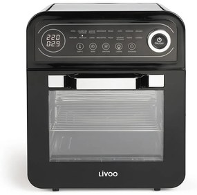 Livoo Airfryer oven 1600 W 12 L zwart