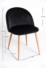 Vint Fluwelen Stoel