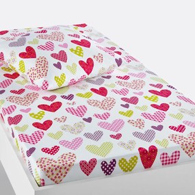 Hoeslaken in zuiver katoen, Coeur Liberté