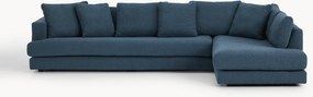 Bouclé hoekbank Tribeca (4-zits)