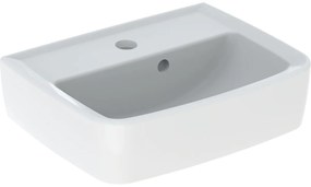 Geberit Bastia fontein square 40x31cm met kraangat en overloop wit