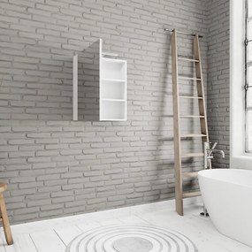Zaro Beam spiegelkast mat wit 60x70x16cm 1 deur