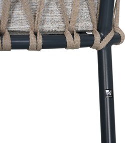 Tuinstoel Rope Grijs-antraciet Lifestyle Garden Furniture Morano