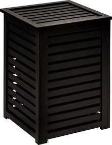 5Five wasmand met deksel– 65 L – Zwart – Bamboe – Ventilerend en duurzaam