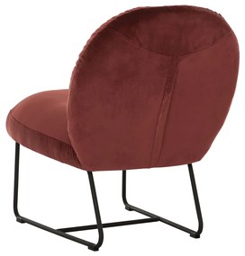 Must Living Bouton Fluwelen Design Fauteuil Brick