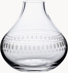 Mondgeblazen kristallen vaas Ovals, H 11 cm