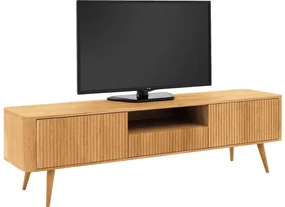 Goossens Tv Meubel Seppe, 2 deuren 1 lade 1 open vak 180 cm breed