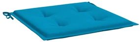 vidaXL Tuinstoelkussens 2 st 50x50x3 cm blauw