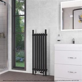 Eastbrook Lambourne horizontale radiator 40x120cm 649W zwart mat