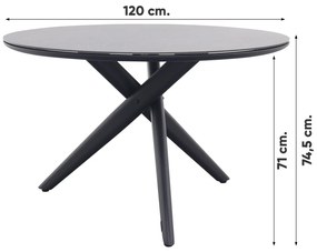 Taste Prego/Dublin ronde tuinset - 5-delig - 120 cm.