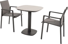 Manolo Cortina bistro dining tuinset 3 delig keramiek antraciet Taste 4SO