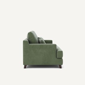 Compacte bank in fluweel, Alwine