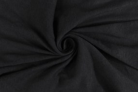 Hoeslaken Jersey – 100% katoen – 140×200 – zwart