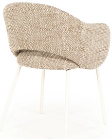 By-Boo Story Wit-frame Eetkamerstoel Bruin