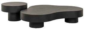 Richmond Interiors Bogor Grote Salontafel Set Organisch Dark Coffee - 143 X 103cm.