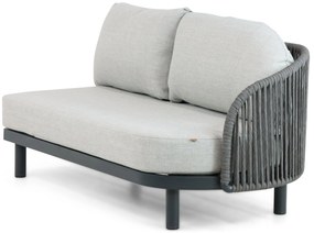 Hoek loungeset 5 personen Aluminium/rope Grijs  Santika Furniture Santika
