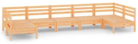 vidaXL 7-delige Loungeset massief grenenhout
