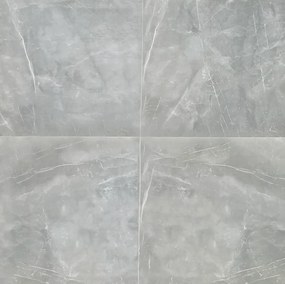 Hoogglans Vloertegel 80x80 Cm Arma Licht Grijs Marmerlook NR70