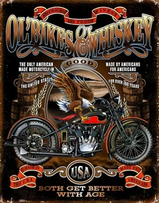 Metalen bord Ol‘ Bikes