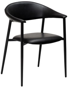 Dan-Form Rover Design Eetkamerstoel Zwart Kunstleer