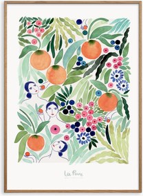 Ingelijste digitale print Fruit Friends