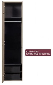 Vtwonen Daily Single Beige Kledingkast Samenstellen - 50x58x200cm.