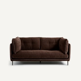 2-zits bank, chenille fluweel, Botero