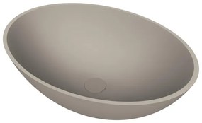 Arcqua Prince waskom - opbouw - ovaal - 49x34cm - mat klei WAS855728