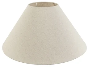 Stoffen lampenkap beige rond schuin 50/17,5/25