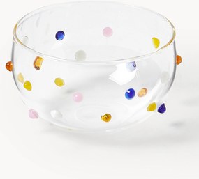 Mondgeblazen dipkommen Perli van borosilicaatglas, 4-delig