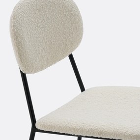 Set van 2 stoelen in bouclé stof, Orga