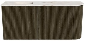 Mondiaz Joya DLux 90cm toiletmeubel ronding rechts shadow met wastafel faye links zonder kraangat frappe