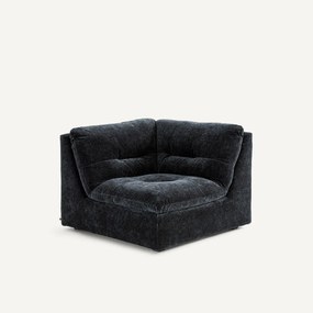 Modulaire 90° hoek in chenille fluweel, GIULIANO