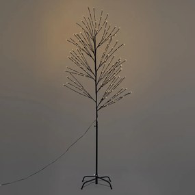 Kerst kerstboom zwart 200cm incl. LED IP44 - Vixen