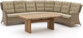 Dining loungeset Intenso | 6 personen | Loungeset Beige | Wicker (vlechtwerk) | 310x250cm | Kees Smit Tuinmeubelen