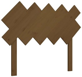 vidaXL Hoofdbord 104x3x80,5 cm massief grenenhout honingbruin