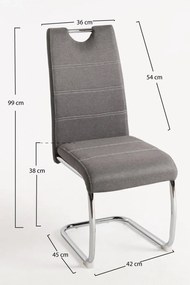 Set 4 Stoffen Hallen Stoelen