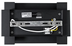 Industriële wandlamp zwart 2-lichts - Coen