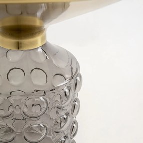 Kare Design Lola Glazen Bijzettafel Met Relief - 50 X 50cm.