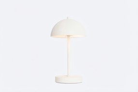Buiten Tafellamp Mushroom Wit Oplaadbaar -staps Dimbaar - Keira Kunststof /Staal Wit