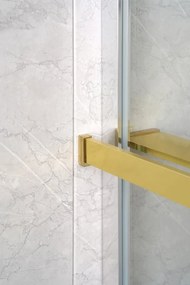 Sapho Shelf handdoekhouder en planchet voor douchewand goud mat