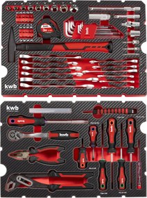 KWB Gereedschapskoffer 80-delig in E-case