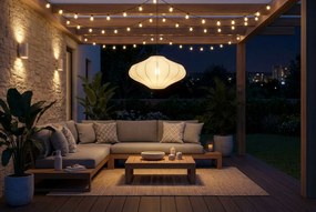 Japandi Hanglamp Beige Met Stoffen Kap - Plu Zand/Beige