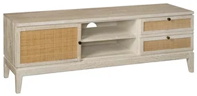 Tower Living Webbing Tv-meubel White Wash 160 Cm Vincenza - 160x45x55cm.