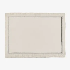 Katoenen Placemat Vimisy Grijsachtig Wit - Sklum