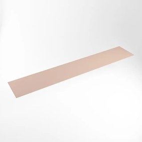 Mondiaz TOP 41 Topblad - 230x41x0.9cm - geschikt voor afdekplaat - Solid surface - Rosee XIM49863Rosee